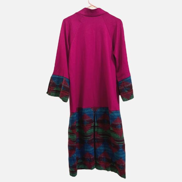 Vintage  Diane Von Furstenburg Purple Midi Jacket Coat  Women's Size 8 - Picture 7 of 11